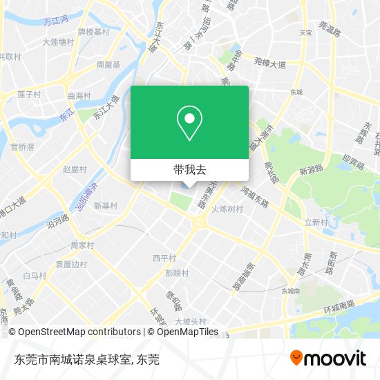 东莞市南城诺泉桌球室地图