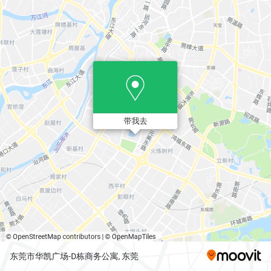 东莞市华凯广场-D栋商务公寓地图