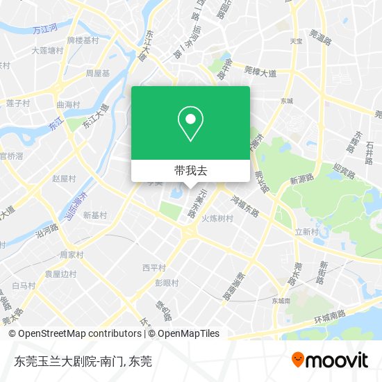 东莞玉兰大剧院-南门地图