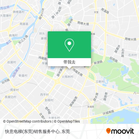 快意电梯(东莞)销售服务中心地图