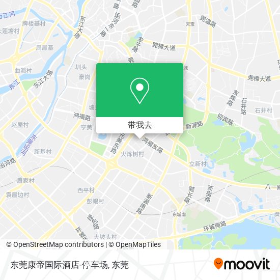 东莞康帝国际酒店-停车场地图