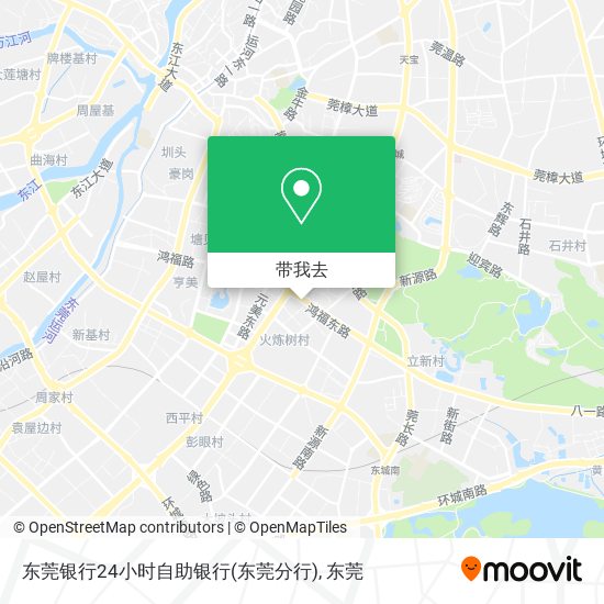 东莞银行24小时自助银行(东莞分行)地图