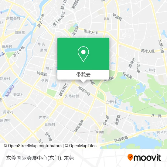 东莞国际会展中心(东门)地图