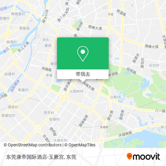 东莞康帝国际酒店-玉厥宫地图