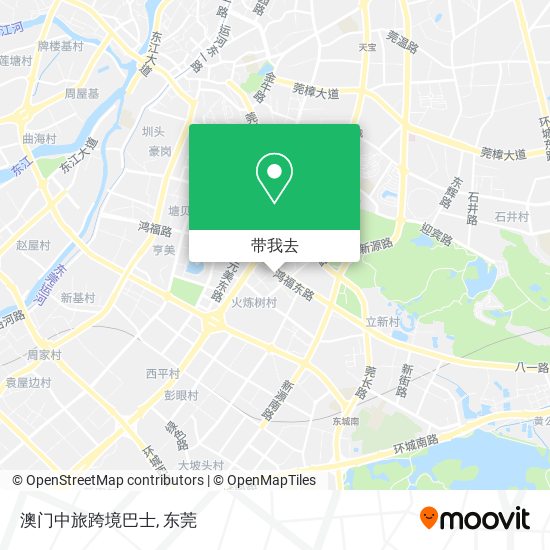 澳门中旅跨境巴士地图