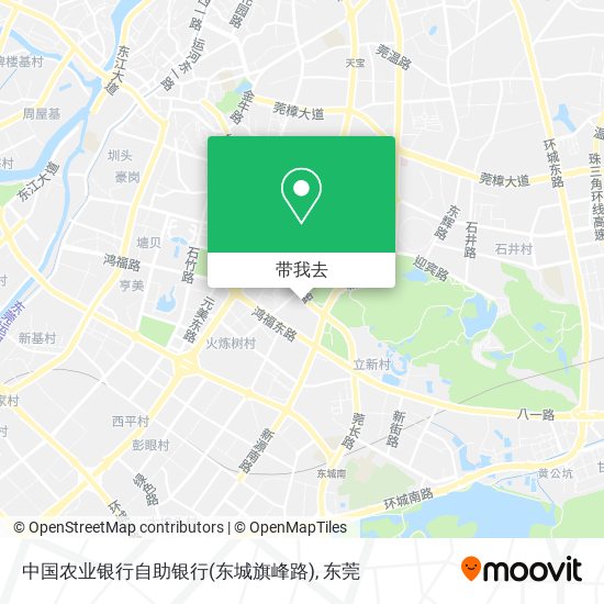 中国农业银行自助银行(东城旗峰路)地图