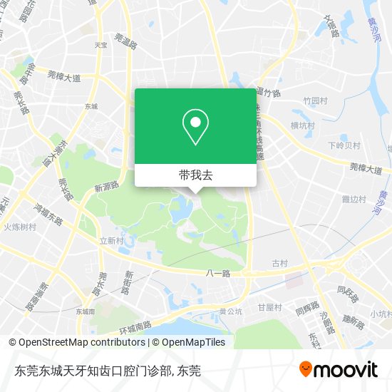 东莞东城天牙知齿口腔门诊部地图