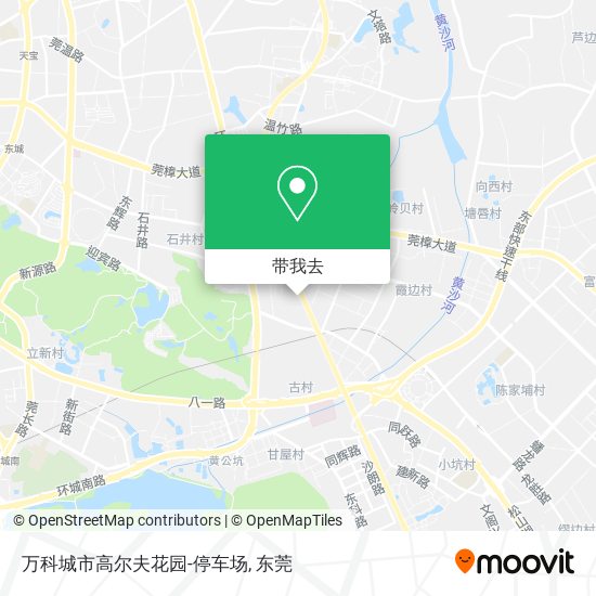 万科城市高尔夫花园-停车场地图