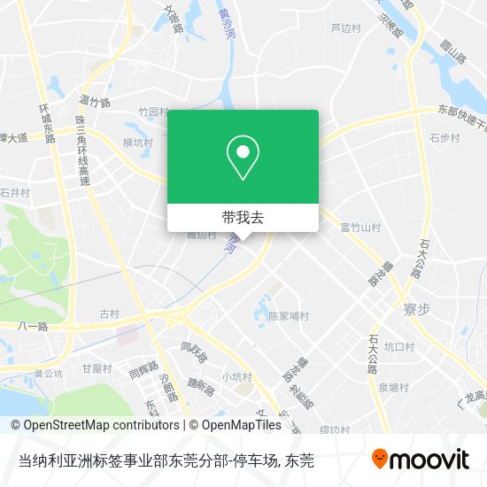 当纳利亚洲标签事业部东莞分部-停车场地图