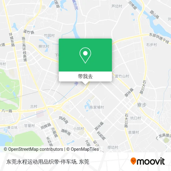 东莞永程运动用品织带-停车场地图