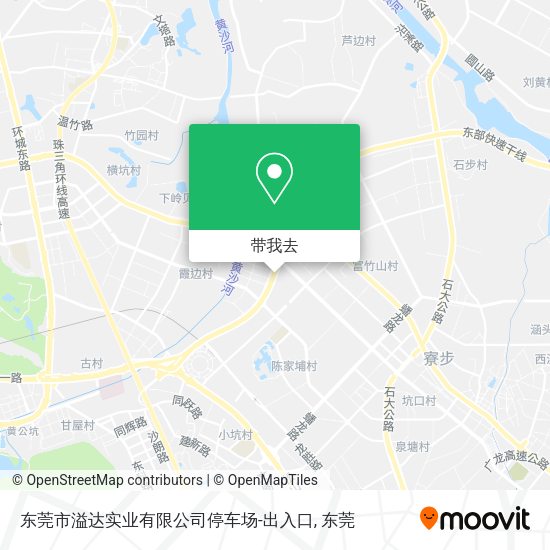 东莞市溢达实业有限公司停车场-出入口地图