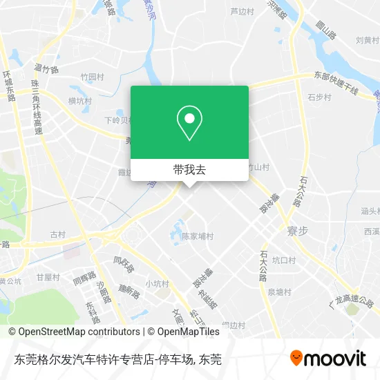 东莞格尔发汽车特许专营店-停车场地图