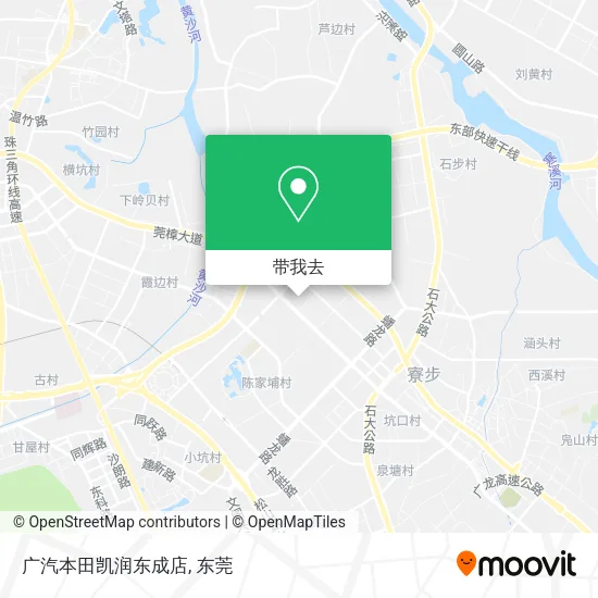 广汽本田凯润东成店地图