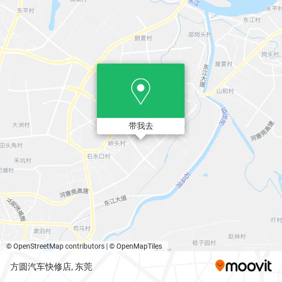 方圆汽车快修店地图