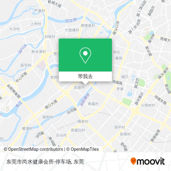 东莞市尚水健康会所-停车场地图