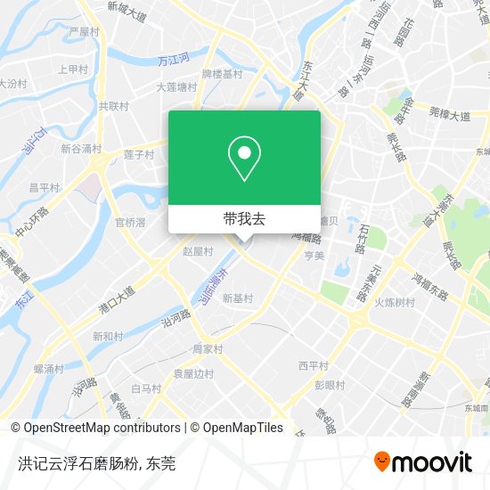洪记云浮石磨肠粉地图