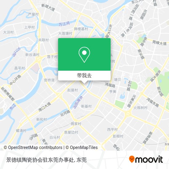 景德镇陶瓷协会驻东莞办事处地图