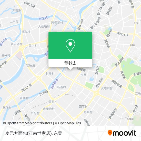 麦元方面包(江南世家店)地图