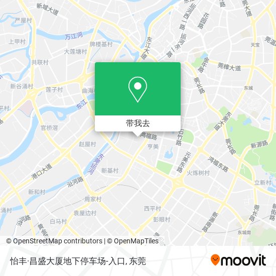 怡丰·昌盛大厦地下停车场-入口地图