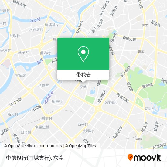 中信银行(南城支行)地图