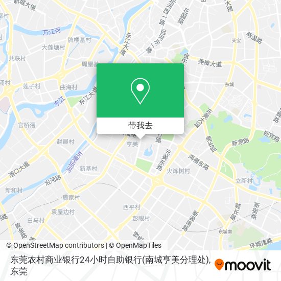 东莞农村商业银行24小时自助银行(南城亨美分理处)地图