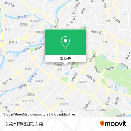 东莞市南城医院地图