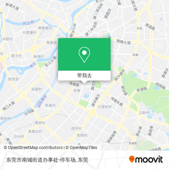 东莞市南城街道办事处-停车场地图