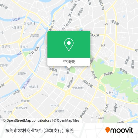 东莞市农村商业银行(华凯支行)地图