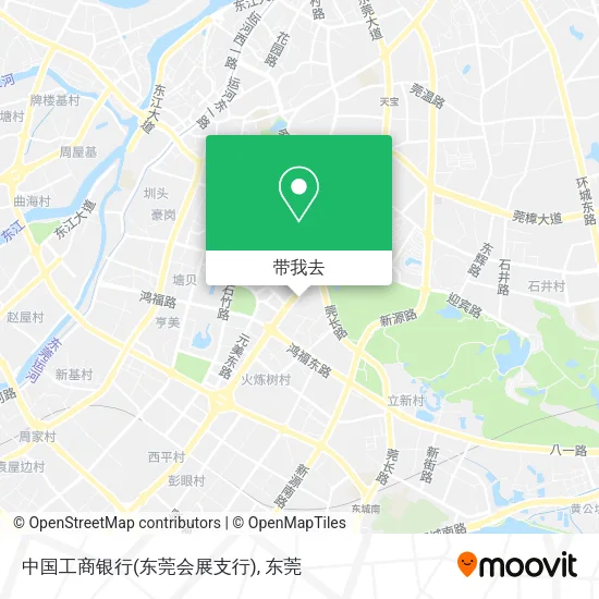 中国工商银行(东莞会展支行)地图