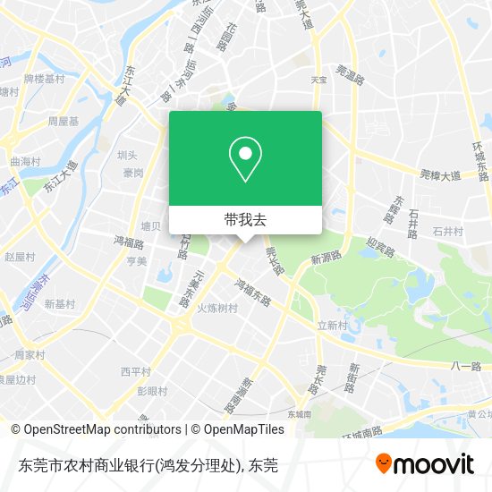 东莞市农村商业银行(鸿发分理处)地图