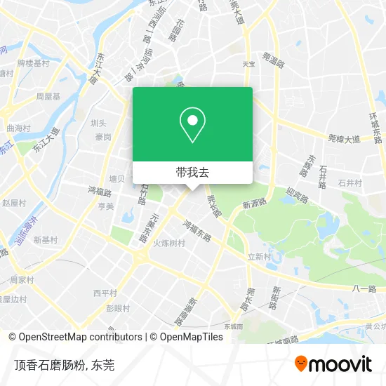 顶香石磨肠粉地图