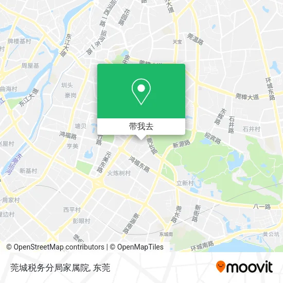 莞城税务分局家属院地图