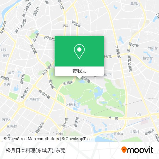 松月日本料理(东城店)地图