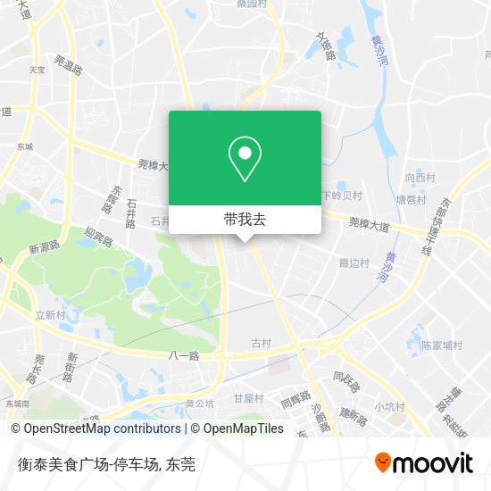 衡泰美食广场-停车场地图