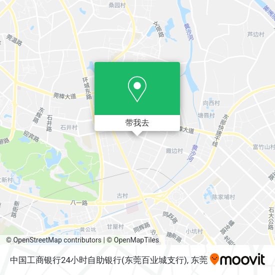 中国工商银行24小时自助银行(东莞百业城支行)地图
