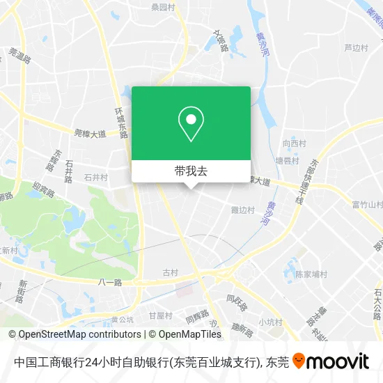 中国工商银行24小时自助银行(东莞百业城支行)地图