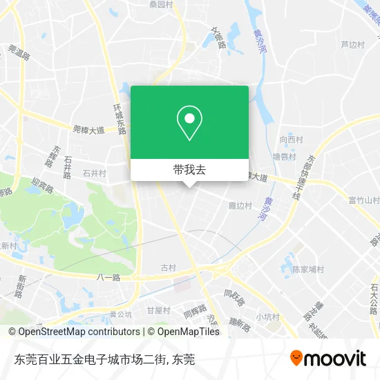 东莞百业五金电子城市场二街地图
