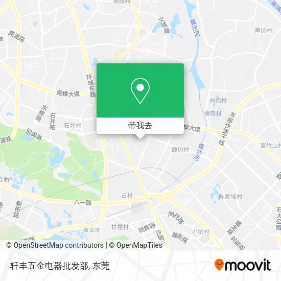 轩丰五金电器批发部地图
