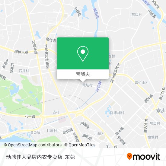 动感佳人品牌内衣专卖店地图