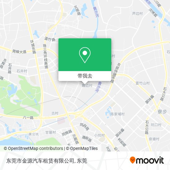 东莞市金源汽车租赁有限公司地图