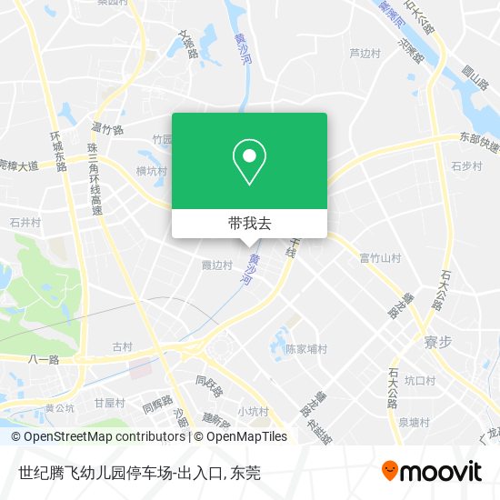 世纪腾飞幼儿园停车场-出入口地图