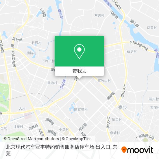 北京现代汽车冠丰特约销售服务店停车场-出入口地图