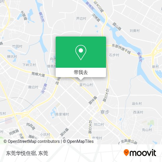 东莞华悦住宿地图