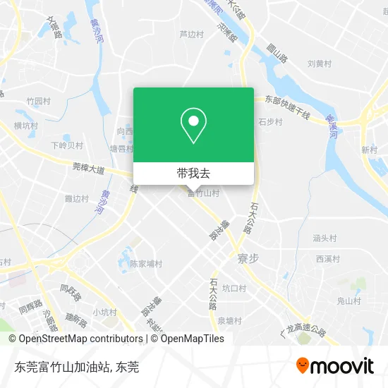 东莞富竹山加油站地图