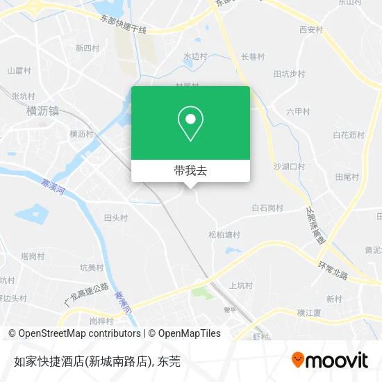 如家快捷酒店(新城南路店)地图
