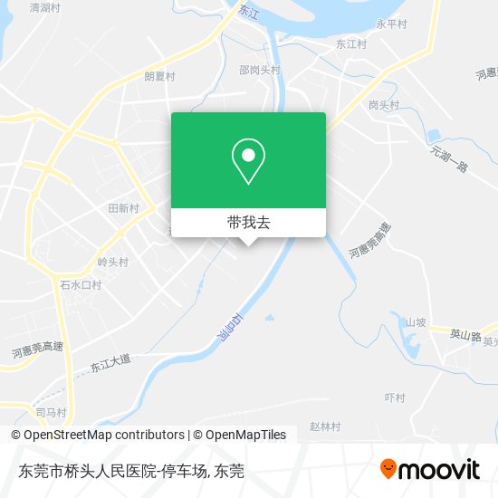 东莞市桥头人民医院-停车场地图