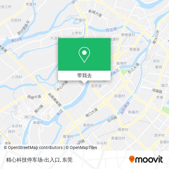 精心科技停车场-出入口地图
