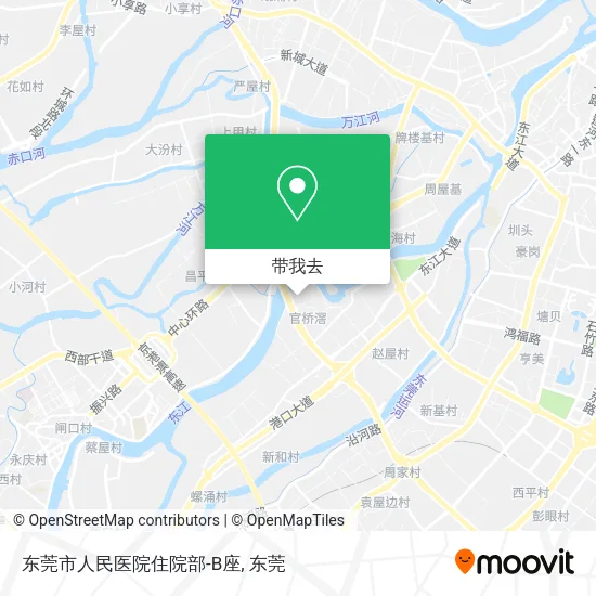 东莞市人民医院住院部-B座地图