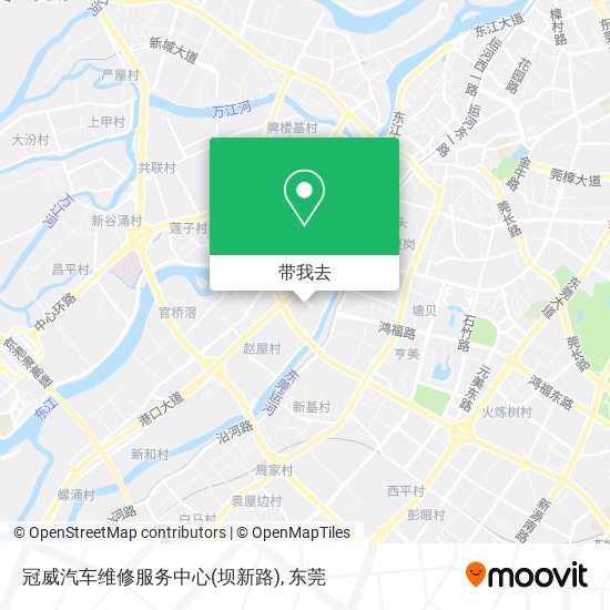 冠威汽车维修服务中心(坝新路)地图