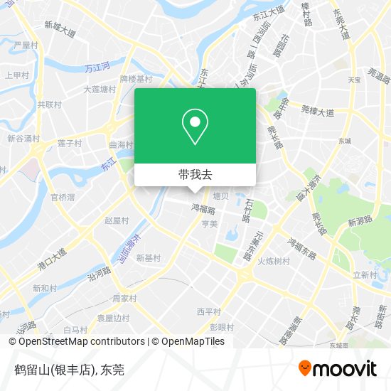 鹤留山(银丰店)地图